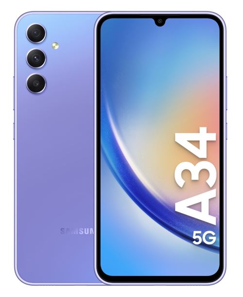 Samsung Galaxy A34 5G (128GB/Violet) uden abonnement